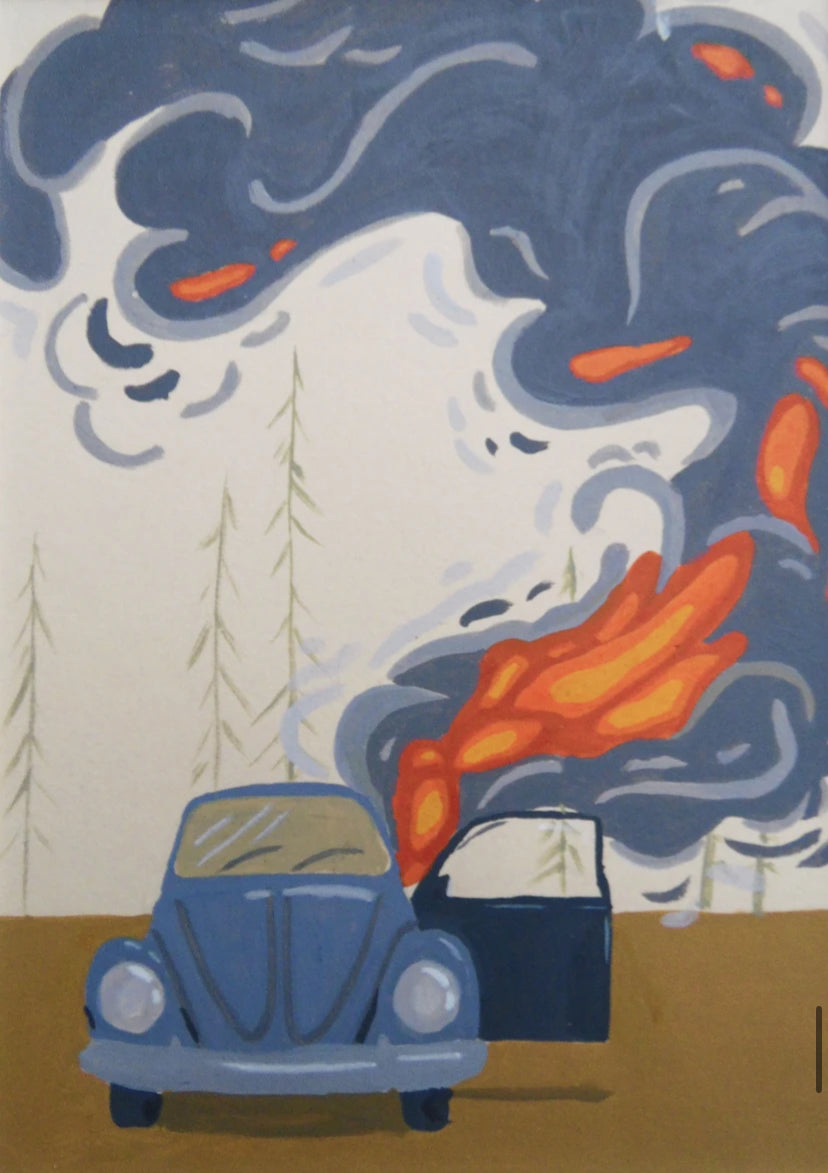 Burnin' Buggy - Paper Print