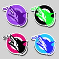 Doberman Sticker - Four Pack